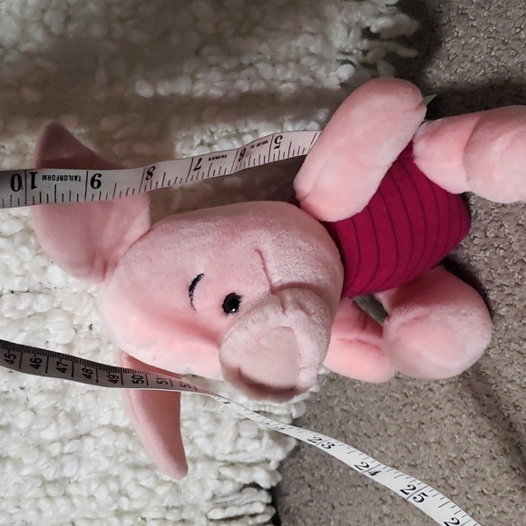 Vintage disneyland walt disney world  winnie the pooh piglet stuffed animal - Picture 7 of 9